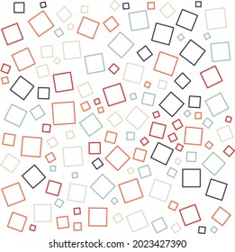Colorful geometric squares background. Abstract pattern background. Shapes pattern. Colorful wrapping paper.