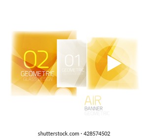 Colorful geometric squares with option. Infographic vector abstract background
