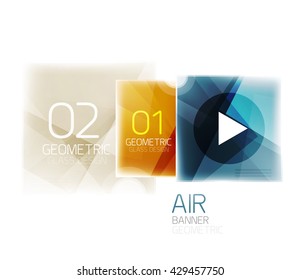 Colorful geometric squares with option. Infographic vector abstract background