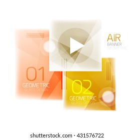Colorful geometric squares with option. Infographic vector abstract background