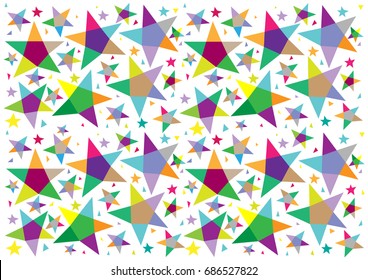 Colorful geometric star.  - Illustration
Triangles, Geometric Shape, Shape, Textile, Backgrounds