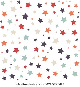 Colorful geometric stars background. Abstract pattern background. Shapes pattern. Colorful wrapping paper.