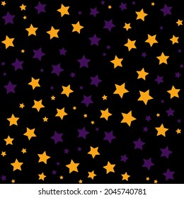 Colorful geometric stars background. Abstract pattern background. Shapes pattern. Colorful wrapping paper. Halloween pattern.