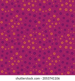 Colorful geometric stars background. Abstract pattern background. Shapes pattern. Colorful wrapping paper. Halloween pattern.