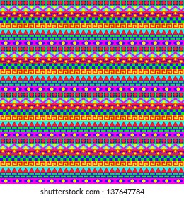 Colorful Geometric Stripes Pattern