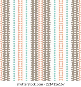 Colorful geometric stripes pattern. Vector colorful pastel geometric stripes seamless pattern background. Use for fabric, textile, interior decoration elements, upholstery, wrapping.