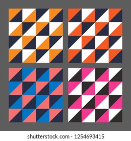 Colorful geometric symmetrical pattern