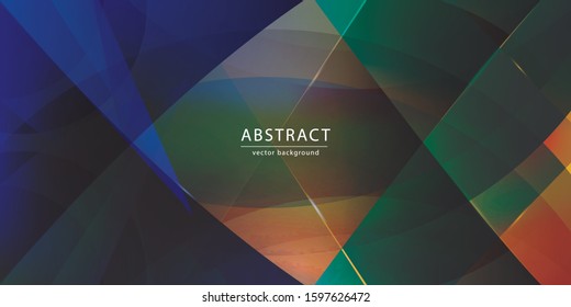 colorful  geometric technology abstract background. Vector green stripes design brochure
