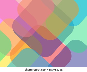 Colorful Geometric Technology Background for Your Design. Vector Illustration.