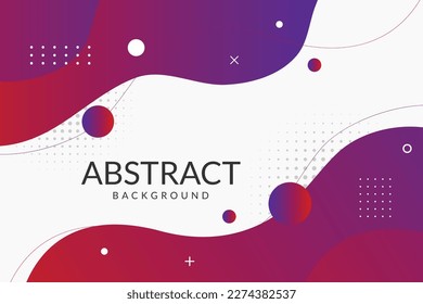 Colorful geometric template banner with gradient color liquid shape.