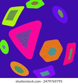 Colorful geometric textured purple background