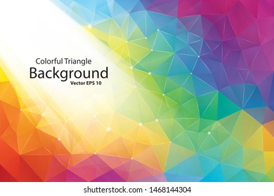 Colorful Geometric Triangle Backgraund, Vector EPS 10