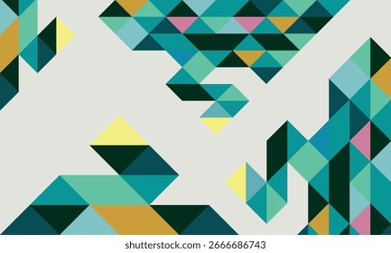Colorful geometric triangle background. A new texture for your website.