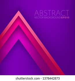 Colorful geometric triangle background. overlap layer on purple space for background design
