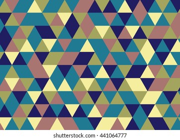Colorful geometric triangle pattern. Abstract vector background.