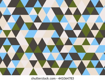 Colorful geometric triangle pattern. Abstract vector background.