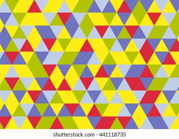 Colorful geometric triangle pattern. Abstract vector background.