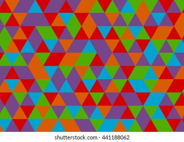 Colorful geometric triangle pattern. Abstract vector background.