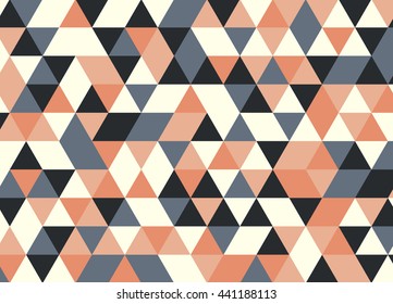Colorful geometric triangle pattern. Abstract vector background.