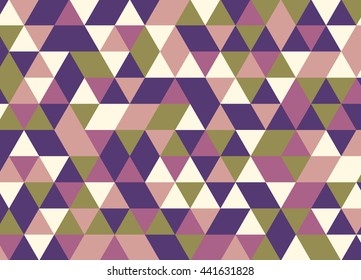Colorful geometric triangle pattern. Abstract vector background.