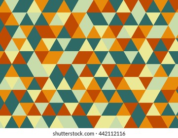 Colorful geometric triangle pattern. Abstract vector background.