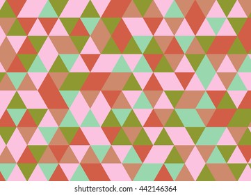 Colorful geometric triangle pattern. Abstract vector background.