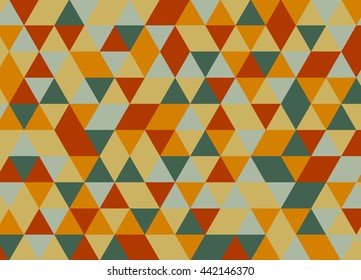 Colorful geometric triangle pattern. Abstract vector background.