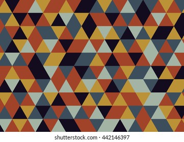 Colorful geometric triangle pattern. Abstract vector background.