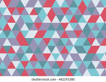 Colorful geometric triangle pattern. Abstract vector background.