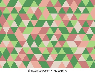 Colorful geometric triangle pattern. Abstract vector background.