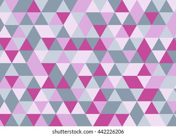 Colorful geometric triangle pattern. Abstract vector background.