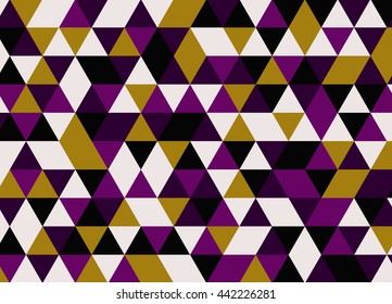 Colorful geometric triangle pattern. Abstract vector background.