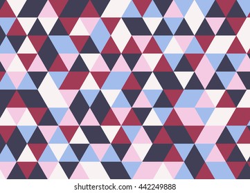 Colorful geometric triangle pattern. Abstract vector background.