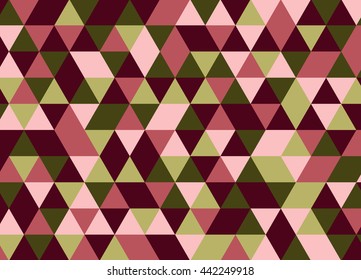 Colorful geometric triangle pattern. Abstract vector background.
