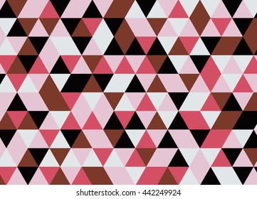 Colorful geometric triangle pattern. Abstract vector background.