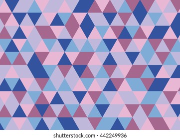 Colorful geometric triangle pattern. Abstract vector background.