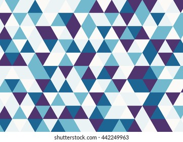 Colorful geometric triangle pattern. Abstract vector background.