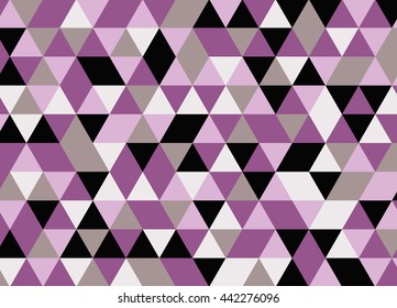 Colorful geometric triangle pattern. Abstract vector background.