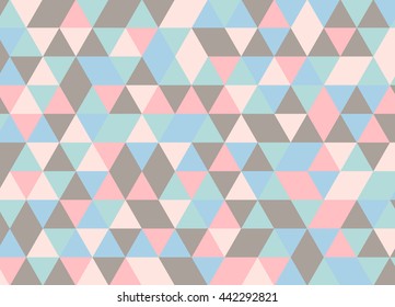 Colorful geometric triangle pattern. Abstract vector background.