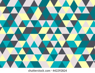 Colorful geometric triangle pattern. Abstract vector background.
