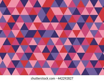 Colorful geometric triangle pattern. Abstract vector background.