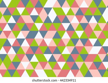 Colorful geometric triangle pattern. Abstract vector background.