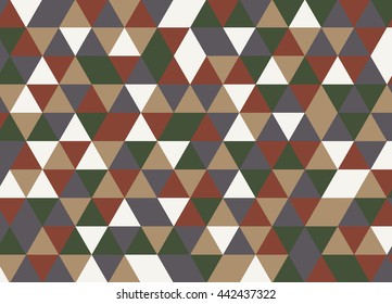 Colorful geometric triangle pattern. Abstract vector background.