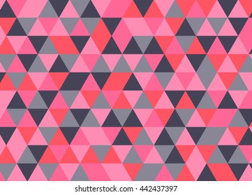 Colorful geometric triangle pattern. Abstract vector background.