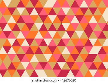 Colorful geometric triangle pattern. Abstract vector background.