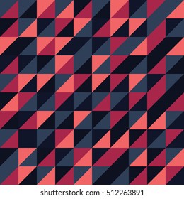 Colorful geometric triangle pattern. Abstract vector background