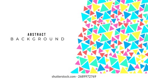 Colorful Geometric Triangle Pattern Background