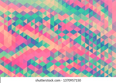 Colorful geometric triangle shapes background design. Vector illustration.