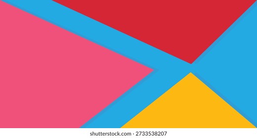 Bunte geometrische Dreieck quadratischen Hintergrund. Abstrakte Musterformen