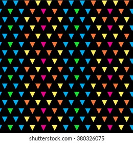 colorful geometric triangular seamless vector illustration print pattern